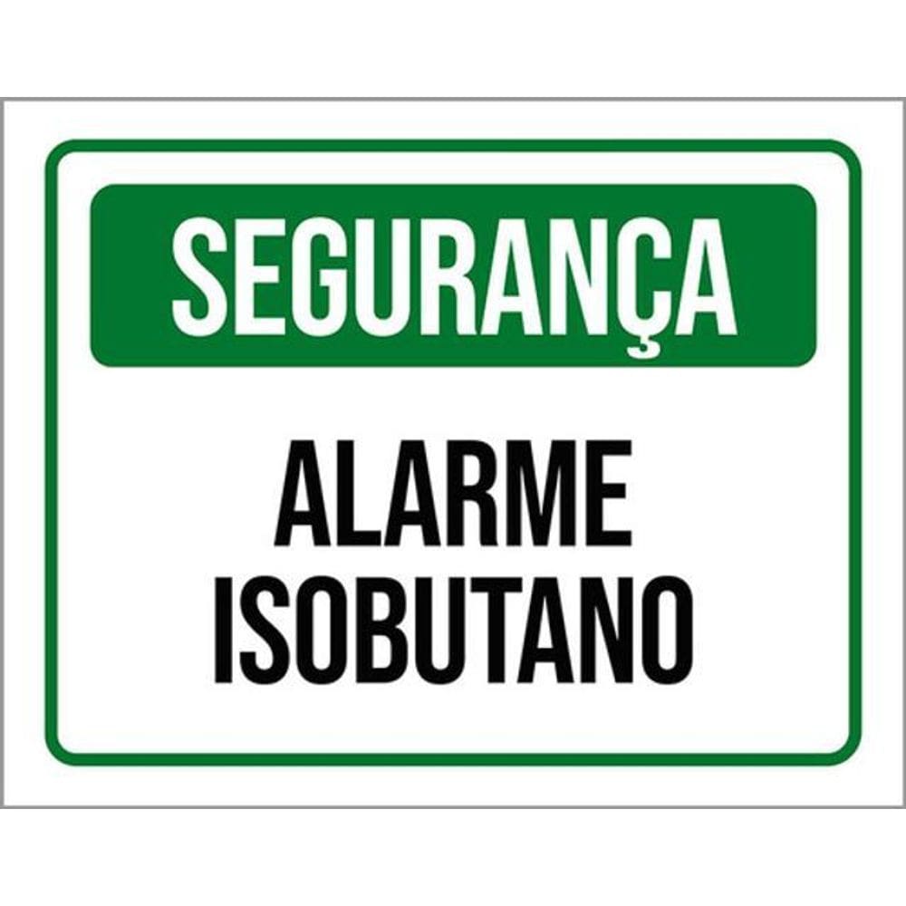 Kit 5 Placas De Segurança Alarme Isobutano 36X46