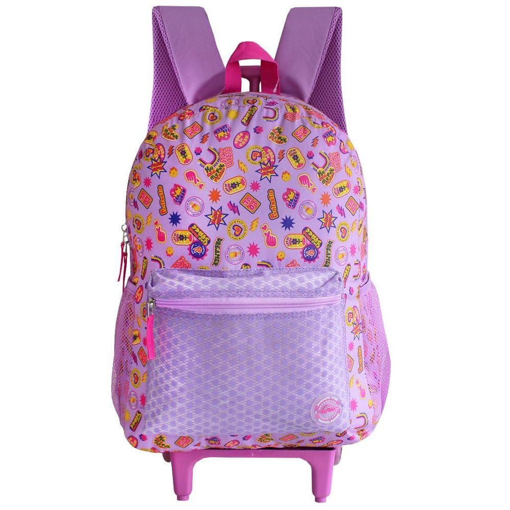 Mochila Escolar com Rodinhas - Estampa Encantadora - 17L