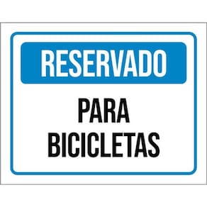 Kit 5 Placas De Reservado Para Bicicletas 36X46