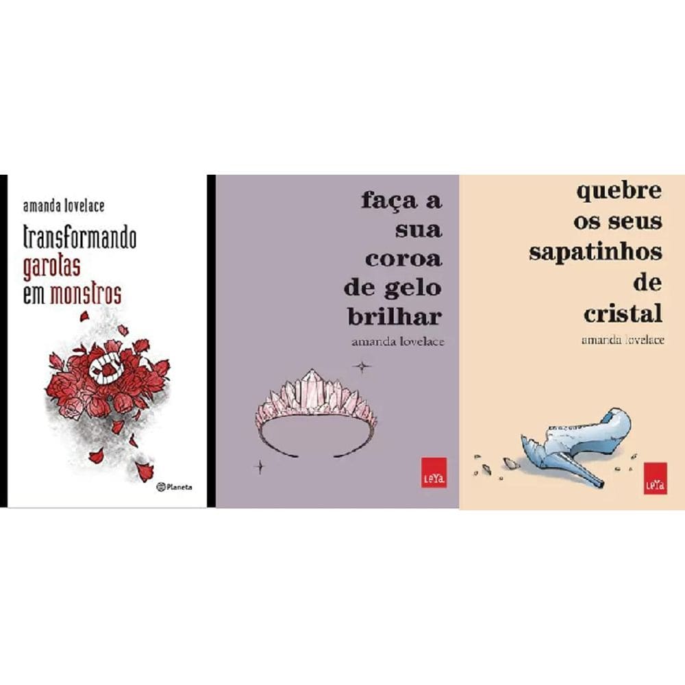 Kit 3 Livro Amanda Lovelace Faça Coroa Gelo Brilhar + Quebre