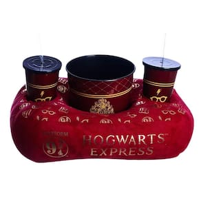 Kit Harry Potter Plataforma 9 3/4 Almofada Suede + Balde Pipoca + 2 Copos Oficial