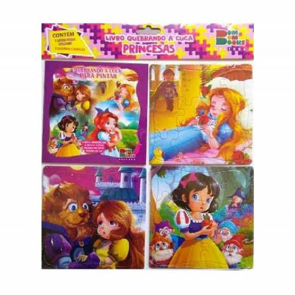 Livro Quebrando A Cuca - Princesas 1 Livro Para Colorir