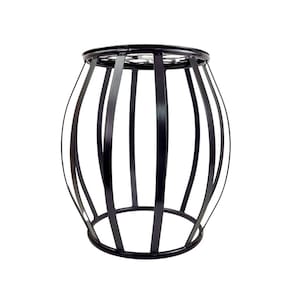 Seat Garden Grande Flor Ferro Preto 51X43Cm Decoração