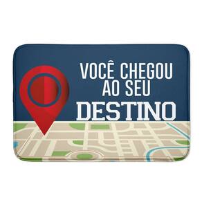 Tapete Porta Personalizada Emborrachada Você Chegou Ao Seu
