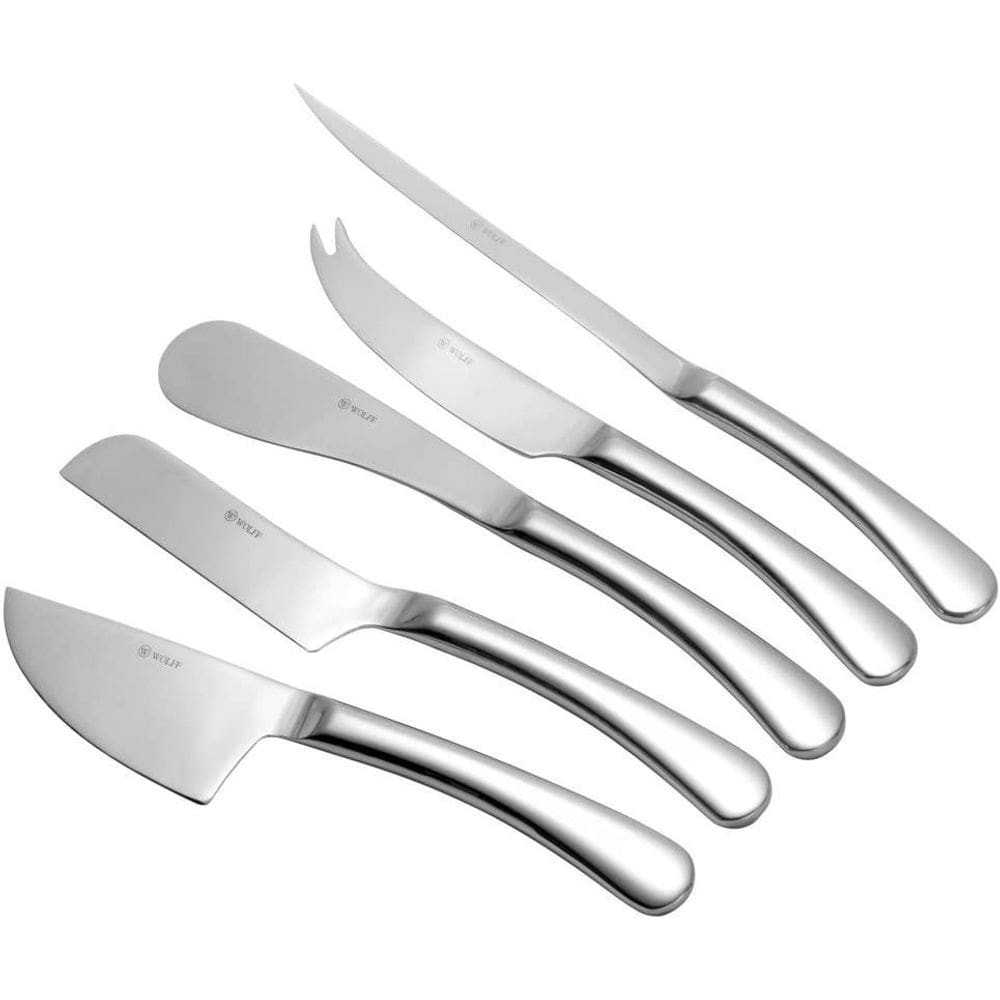 Conjunto 5 Peças De Aço Inox Facas Para Queijo Oxford