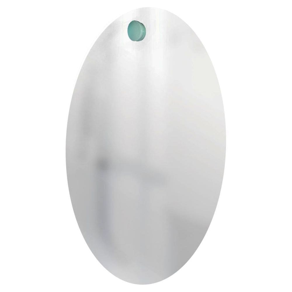 Espelho Decorativo Pen Oval Pendurador Verde 60X40 Cm