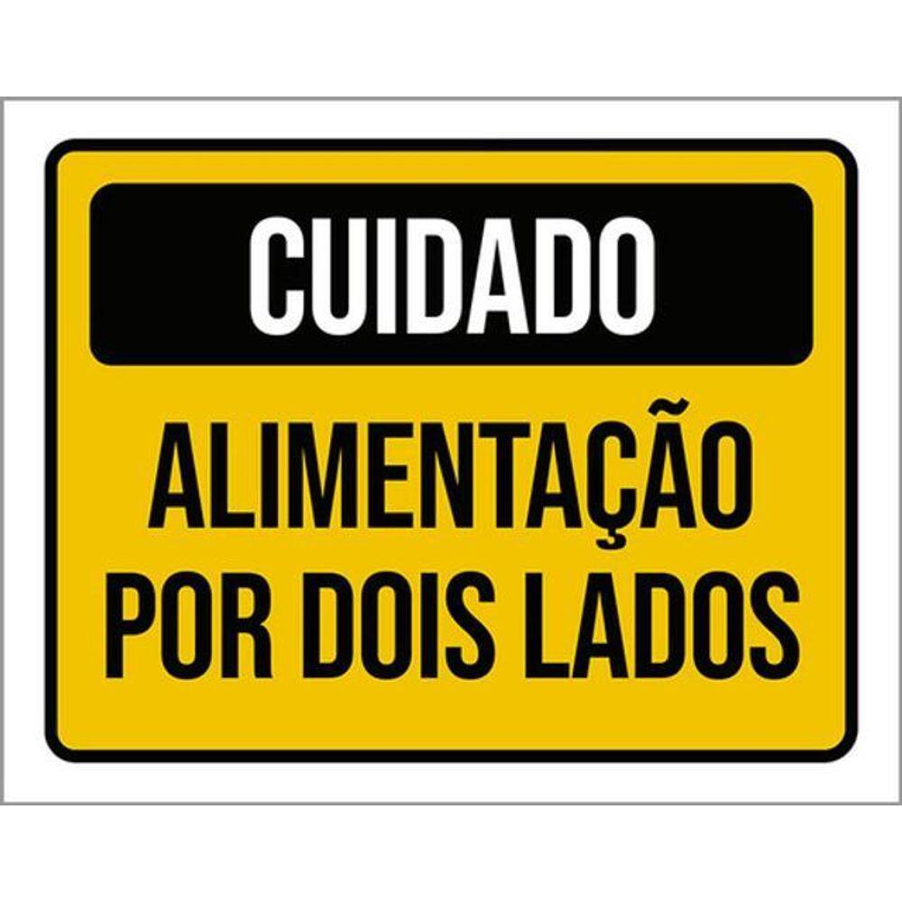 Kit 5 Placas Cuidado Alimentação Dois Lados 36X46
