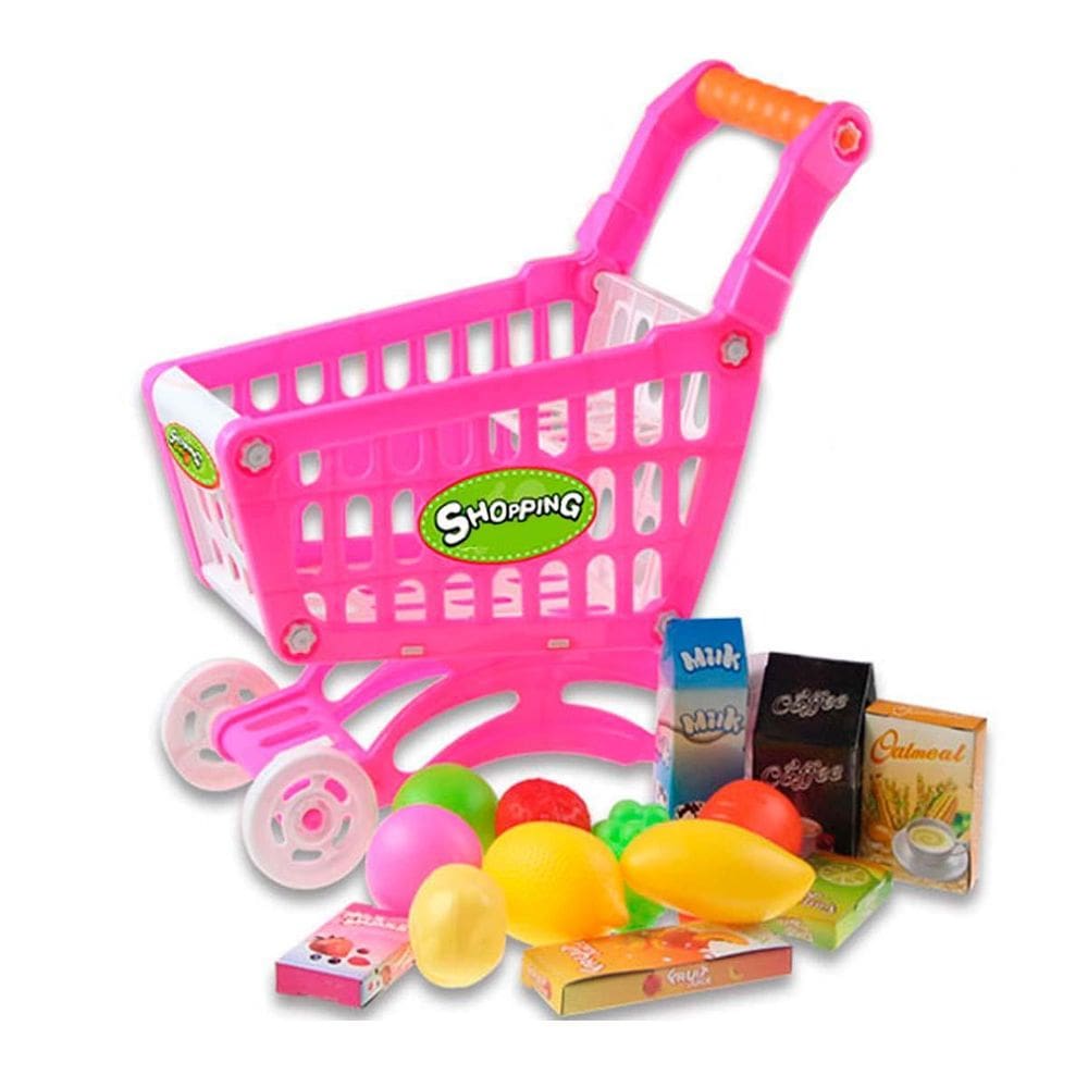 Brinquedo Mini Carrinho Super Mercado Com Acessórios
