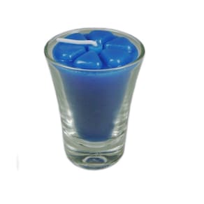 Kit 6 velas azul escuro 7 cm no copinho 12 h decoração festa
