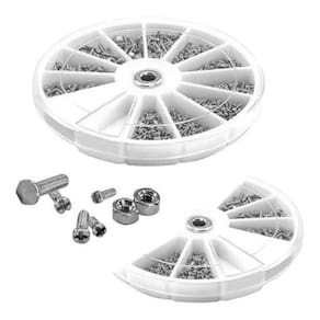 2 Kits De 600 Pcs Parafuso Relógio Óculos Conserto Porca