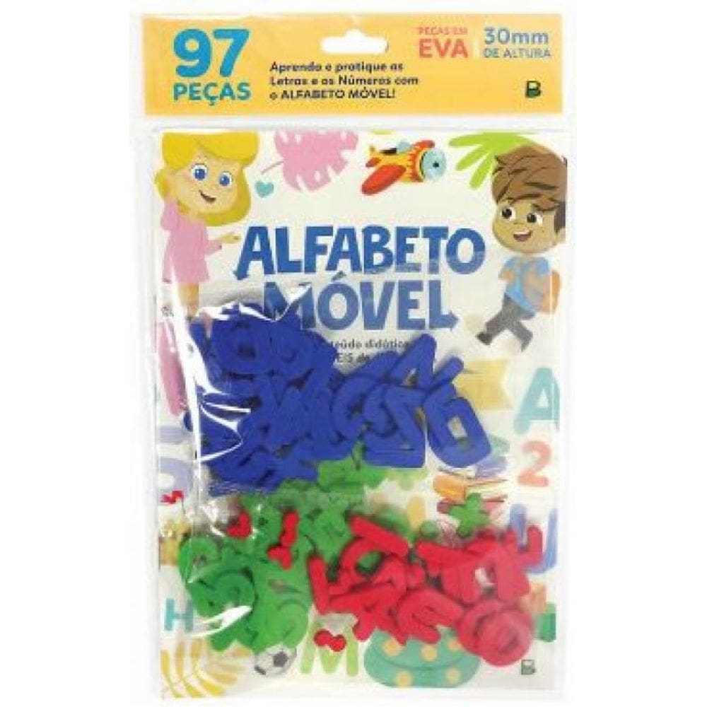 Livro Alfabeto Móvel: Letras E Números
