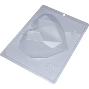 Forma De Silicone Coração Lapidado 500G Confeitaria Novidade