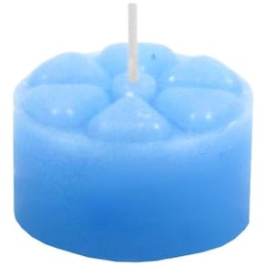 Vela Festa 12 unidades 7h Azul 5x3 cm Decoração Festa Casa