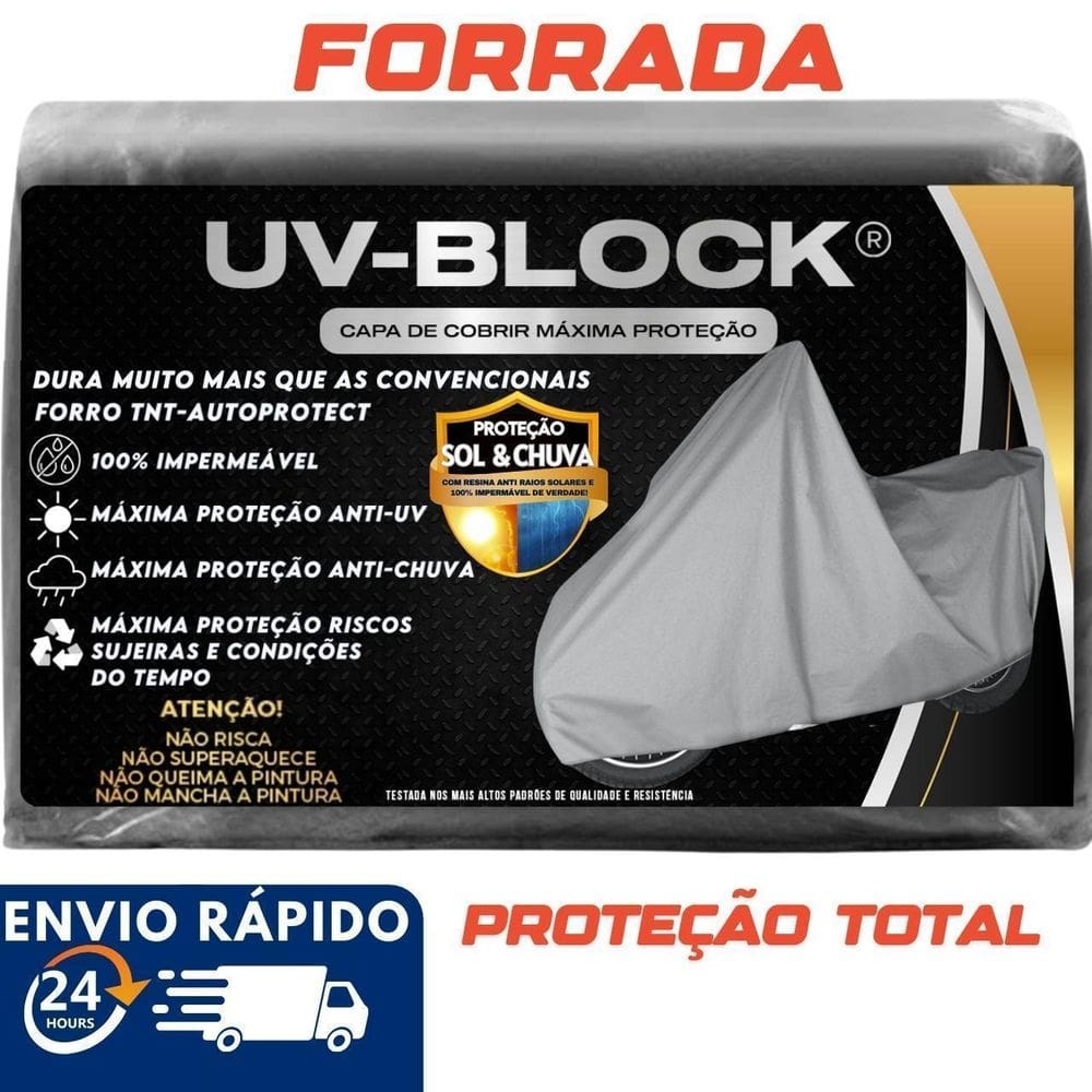 Capa Moto Forrada Impermeável Uvblock Neo Nmax 160 Fazer 150