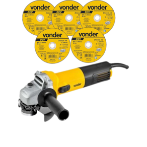 Esmerilhadeira angular VONDER 4.1/2 750W EAV 754-220V+ 5 dis