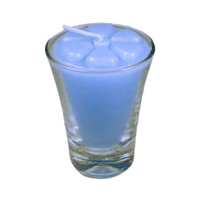 Kit 10 velas Azul 7 cm no copinho 12 h decoração festa