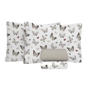 Jogo De Cama King Size 180 Fios Fiori - Borboleta  7380