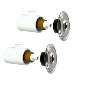 2 Dispositivos Hidromassagem Em Inox 60Mm Piscina Alvenaria