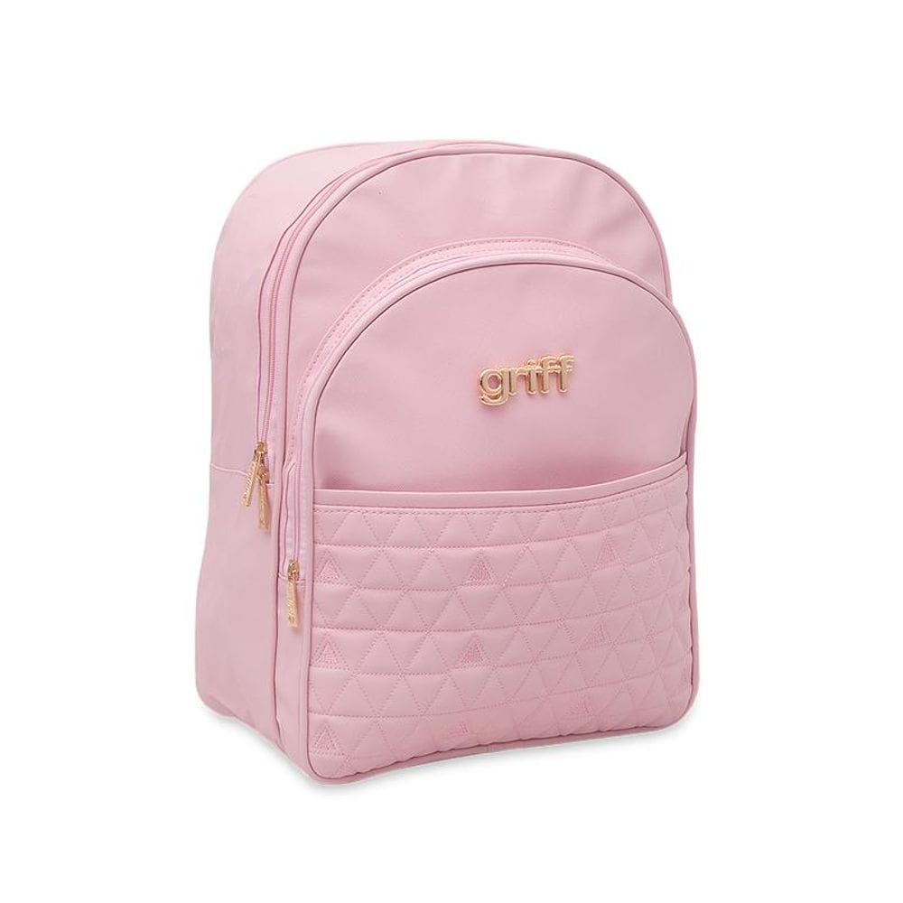 Mochila bebê maternidade rosa griff