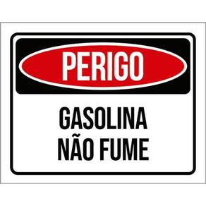 Kit 5 Placas De Perigo Gasolina Não Fume 36X46