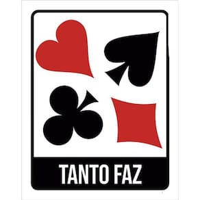 Kit 3 Placas De Banheiro - Baralho Tanto Faz