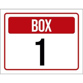 Kit 5 Placas Box 1 Kit 5 Placas Vermelha 36X46