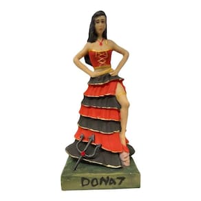 Orixá Pomba Gira Em Resina 15Cm Umbanda - Escolha A Cor