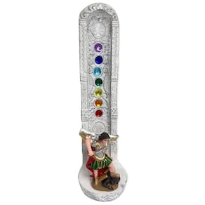 Incensário 7 Chakras Católico 22Cm Resina - Escolha O Santo