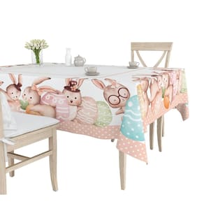 Toalha De Mesa 4 Lugares 1,20X1,50 Magia Da Pascoa
