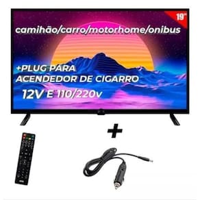 Tv 12V Digita 19 Pol 12 Volts Van Motor Home Caminhao Onibus
