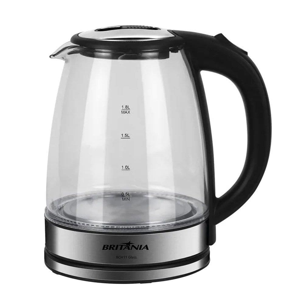 Chaleira Elétrica Britânia BCH11 Glass | 1,8 Litros, Jarra De Vidro