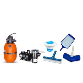 Kit Filtro F350X Com Motobomba 1/3Cv E Kit Limpeza Nautilus