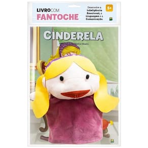 Livro + Fantoche Cinderela - Interativo e Lúdico