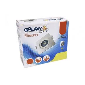 Spot Led Quadrado Direcionavel 12Wx6500K Br