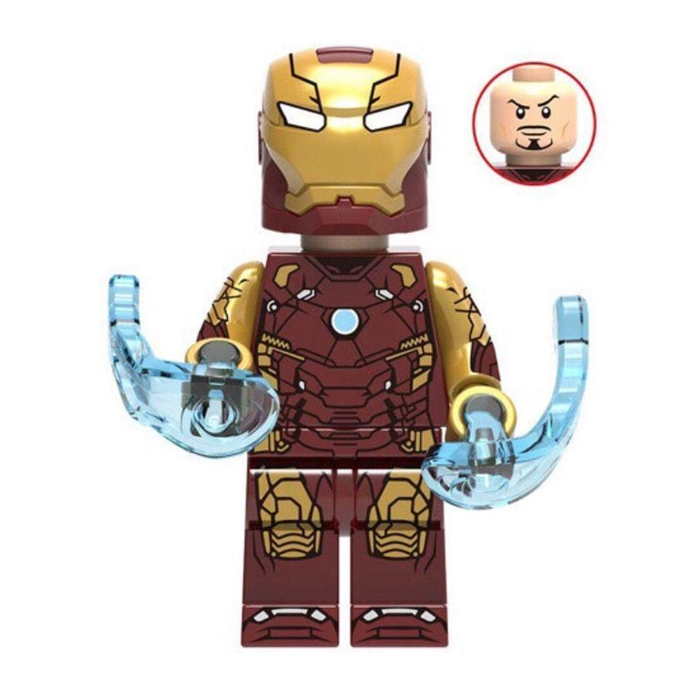 Boneco Blocos De Montar Homem De Ferro Armadura Mark Mk46
