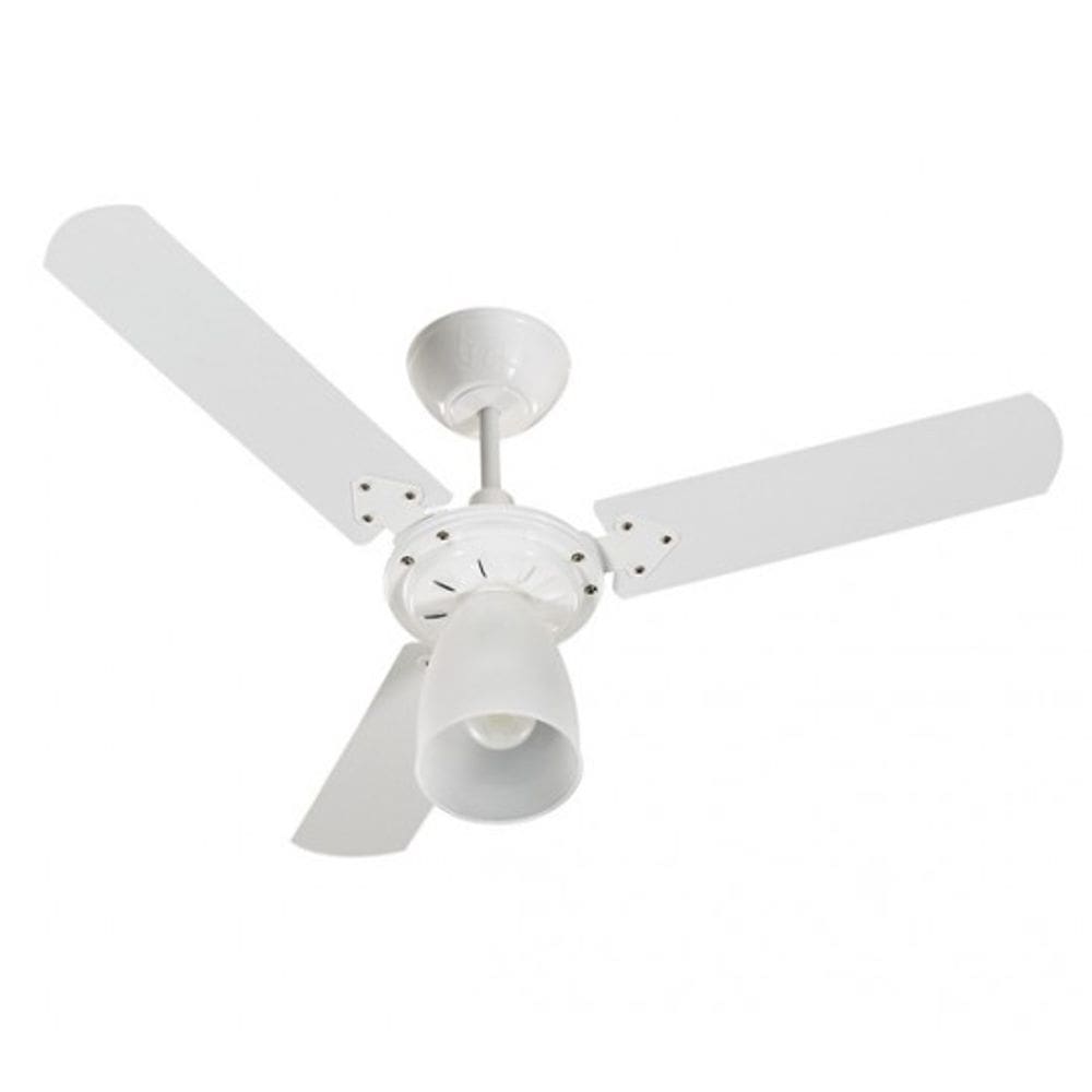 Ventilador De Teto Marbela New Tron Branco 3 Pás Brancas