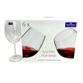 Conj 6 Taças Cristal Gastro For Wine Tit Vinho Tto 580Ml