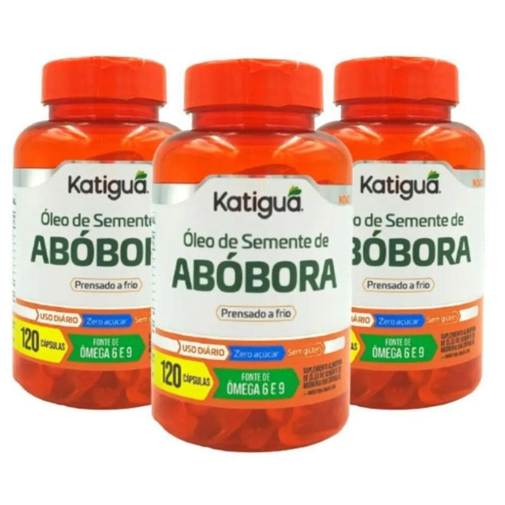 Kit C/3 Óleo De Semente De Abóbora 360 Cáps Total - Katiguá