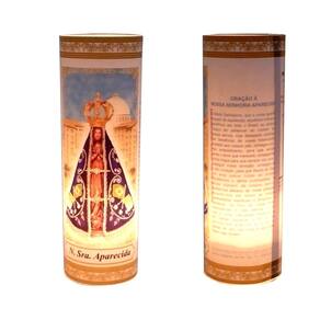 Kit Velas Votivas 7 Dias Oração Nossa Senhora Aparecida 3 Unidades