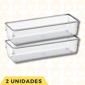 Kit 2 Organizador Porta Objetos Talheres Ferramentas Multiuso