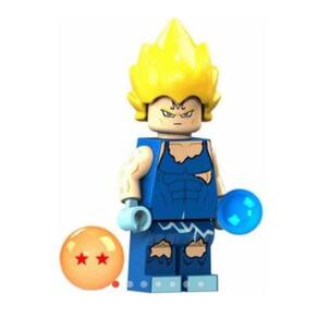 Boneco Blocos De Montar Majin Vegeta Dragon Ball
