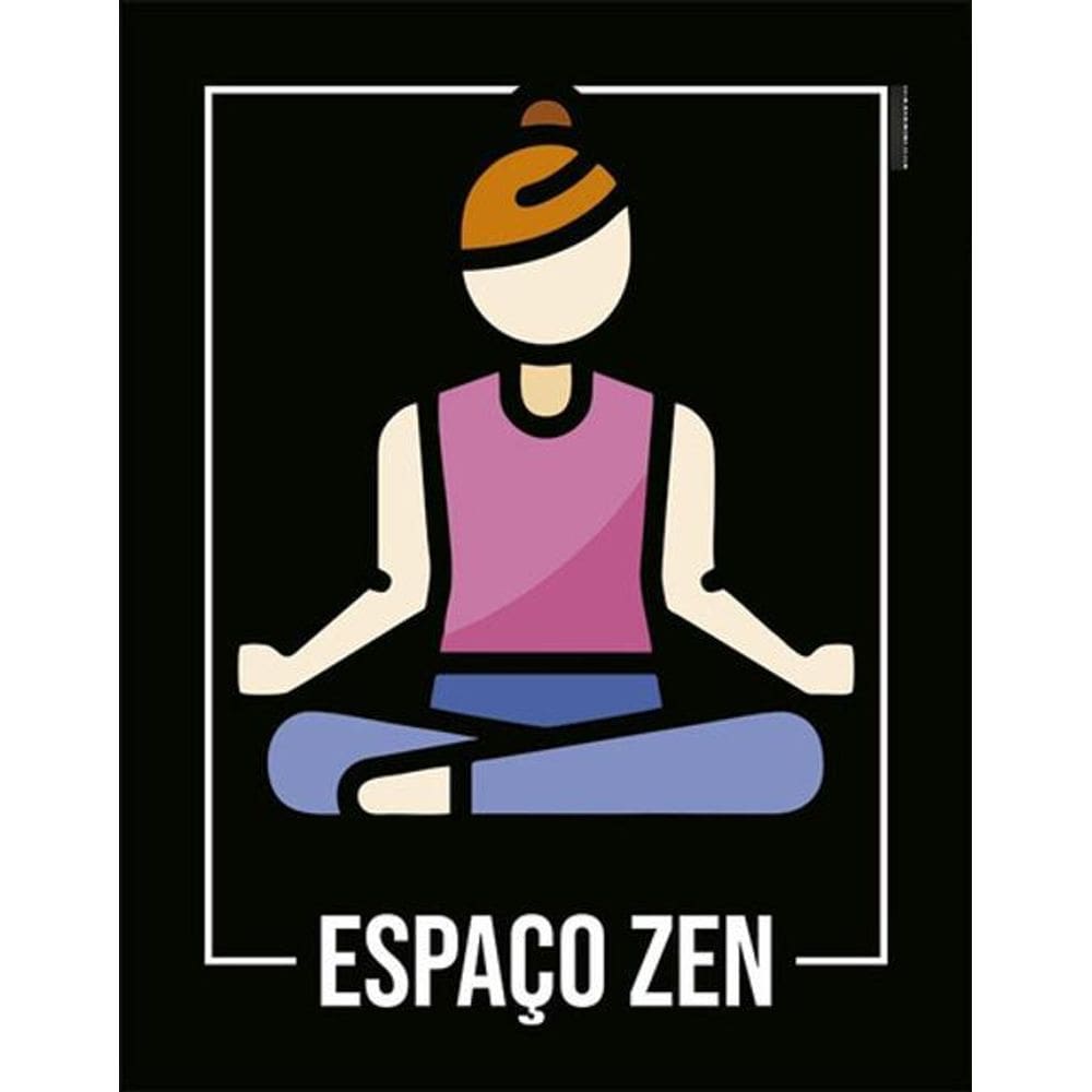 Kit 3 Placas Desenho - Espaço Zen