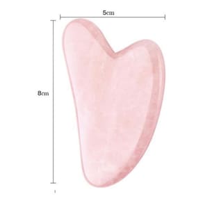 Placa Gua Sha Quartzo Massagem Facial Corporal Pedra Natural