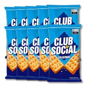 Biscoito Club Social Kit 10 Packs De 144G - 6X24G