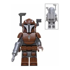 Brown Mandalorian Blocos De Montar Star Wars Boneco