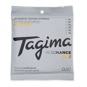 Encordoamento Tagima 010 Nano Coated Para Violao De Aco Anti Ferrugem