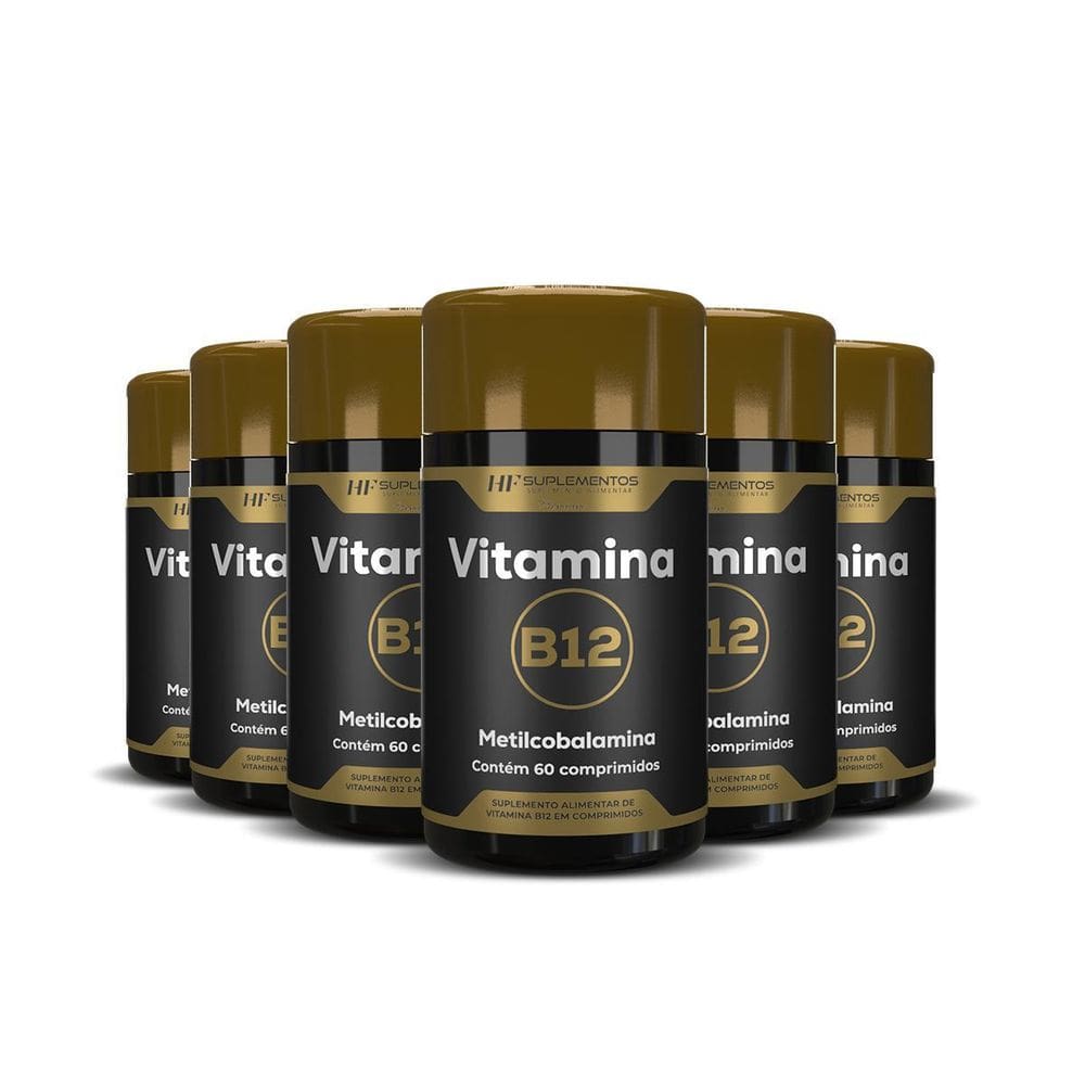 6X Vitamina B12 Metilcobalamina 60Comprimidos Hf Suplementos