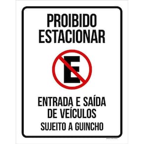 Kit 3 Placas Entrada Saída Veículos Sujeiro Guincho