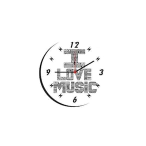 Relógio De Parede Decorativo Estilo Música 57