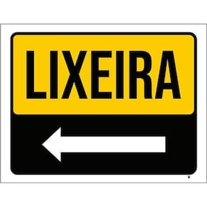 Kit 3 Placas Identifique-Se Portaria Lado Seta Esquerda